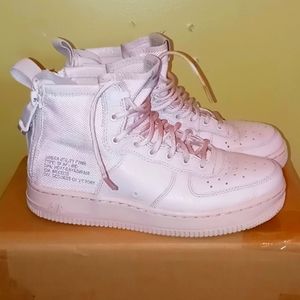 Pink Nike Air SF AF1 sz 5.5 youth